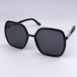 SALE! NEW Gucci  GG0890S 001 Black Gray  Square Women Sunglasses